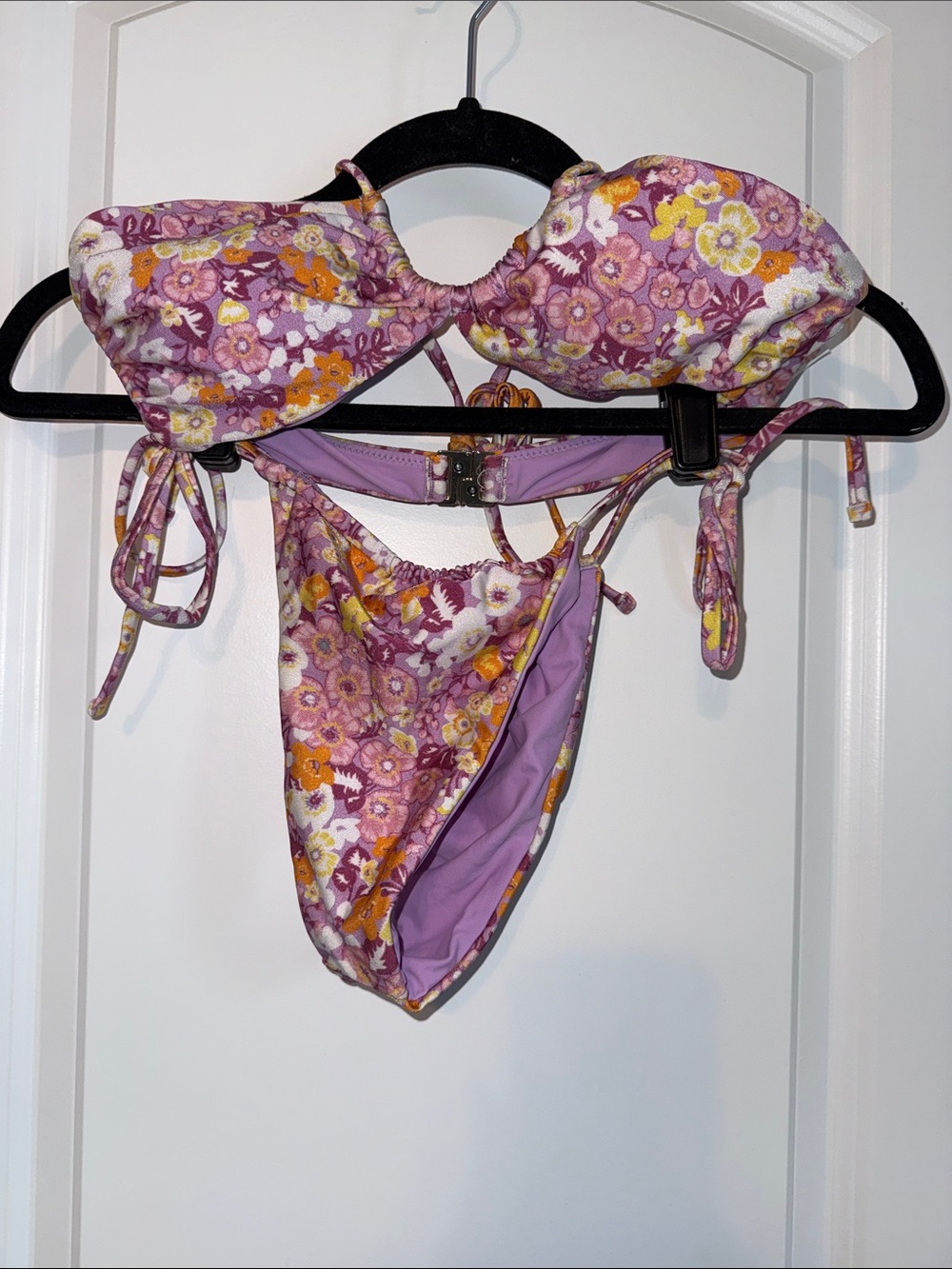 NEW WOMENS LOVERBIRD FLORAL BIKINI SET SIZE S
